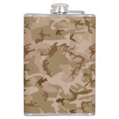 Gepersonaliseerde Spade Desert Camo Heupfles (Achterkant)