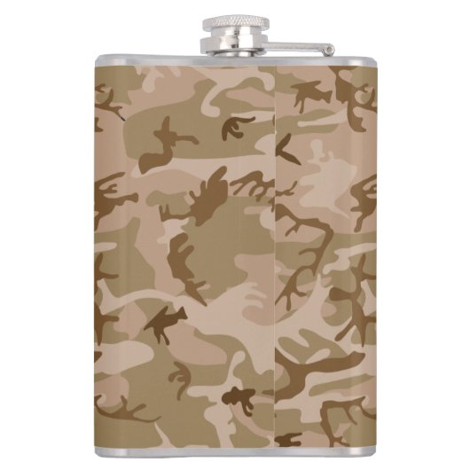 Gepersonaliseerde Spade Desert Camo Heupfles (Achterkant)