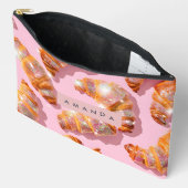 Gepersonaliseerde Sparkle Croissant Stijl Etui (Open)