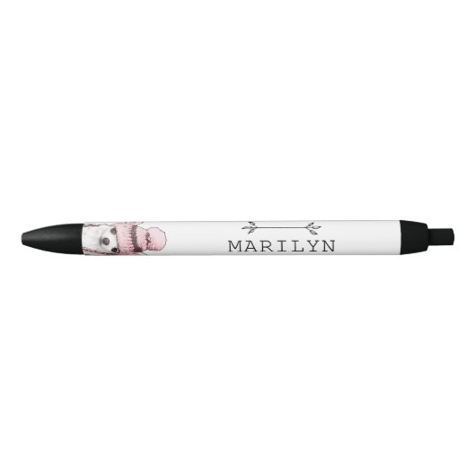 Gepersonaliseerde Sparkle the Tiny Chi | Cute Chih Zwarte Inkt Pen (Voorkant)