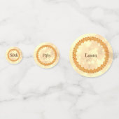 Gepersonaliseerde sparkly Gold Gelukkige 50ste ver Confetti (Voorkanten)