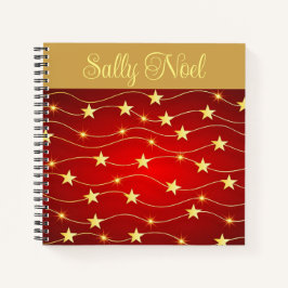 Gepersonaliseerde sparkly stars notitieboek
