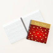 Gepersonaliseerde sparkly stars notitieboek (Binnen)