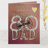 Gepersonaliseerde speciale 80ste verjaardag Kaart  (Gele Bloem)