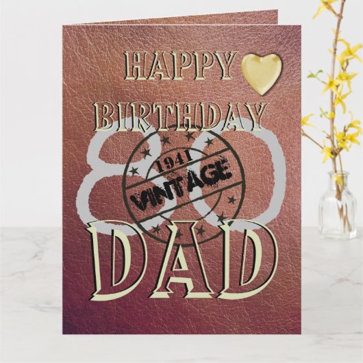 Gepersonaliseerde speciale 80ste verjaardag Kaart  (Gele Bloem)