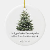 Gepersonaliseerde Speciale Beste Vriend Kerstmis Keramisch Ornament (Achterkant)
