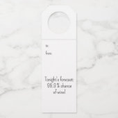 Gepersonaliseerde speciale gebeurtenis fles hanger (Voorkant)