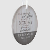 Gepersonaliseerde speciale geheugenfotoversiering ornament (voorkant)