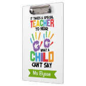 Gepersonaliseerde speciale onderwijs leraar klembo klembord (Links)