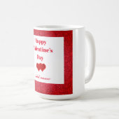 Gepersonaliseerde speciale stijlvolle Valentijn's  Koffiemok (Voorkant rechts)