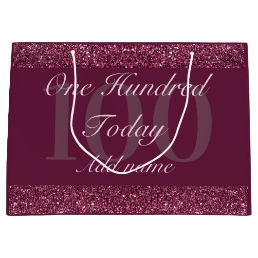 Gepersonaliseerde speciale verjaardagscadeau tas 1 groot cadeauzakje (Voorkant)