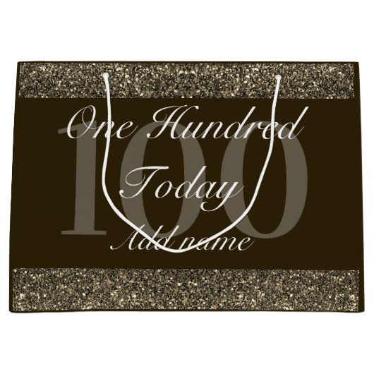 Gepersonaliseerde speciale verjaardagscadeau tas 1 groot cadeauzakje (Voorkant)