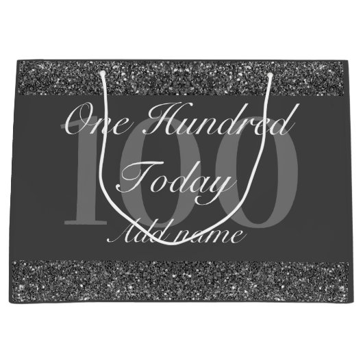 Gepersonaliseerde speciale verjaardagscadeau tas 1 groot cadeauzakje (Voorkant)