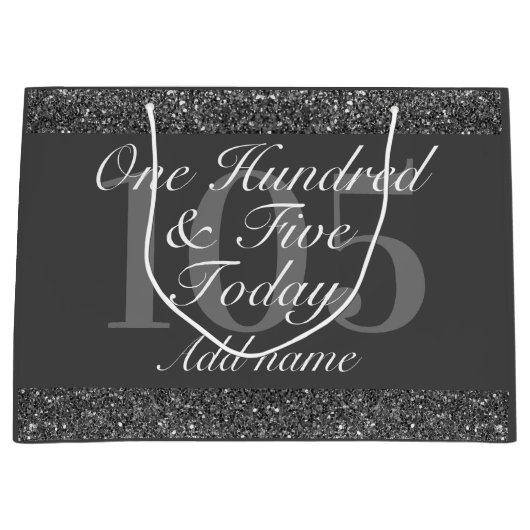 Gepersonaliseerde speciale verjaardagscadeau tas 1 groot cadeauzakje (Voorkant)