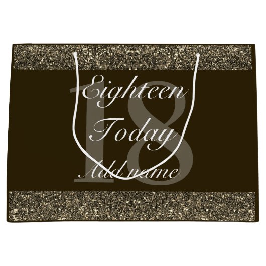 Gepersonaliseerde speciale verjaardagscadeau tas 1 groot cadeauzakje (Voorkant)