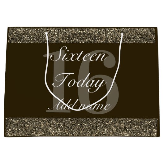 Gepersonaliseerde speciale verjaardagscadeau tas 1 groot cadeauzakje (Voorkant)