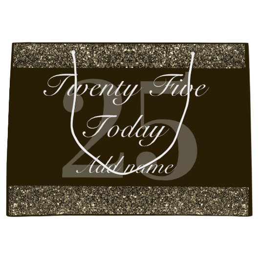 Gepersonaliseerde speciale verjaardagscadeau tas 2 groot cadeauzakje (Voorkant)