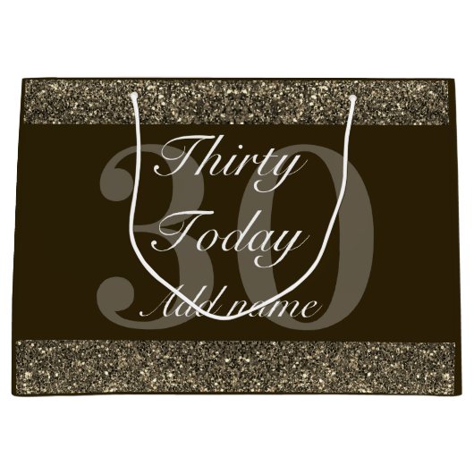 Gepersonaliseerde speciale verjaardagscadeau tas 3 groot cadeauzakje (Voorkant)