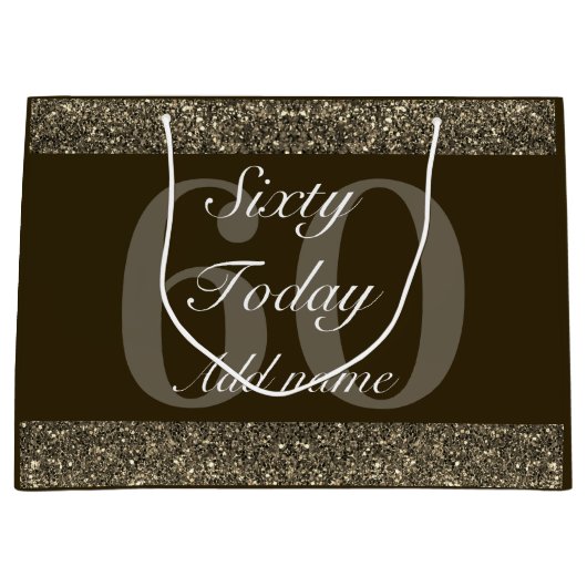 Gepersonaliseerde speciale verjaardagscadeau tas 6 groot cadeauzakje (Voorkant)