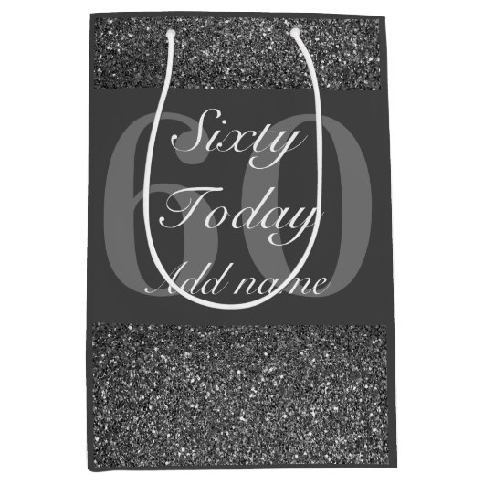 Gepersonaliseerde speciale verjaardagscadeau tas 6 medium cadeauzakje (Voorkant)