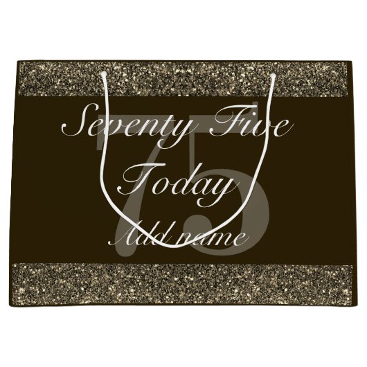 Gepersonaliseerde speciale verjaardagscadeau tas 7 groot cadeauzakje (Voorkant)