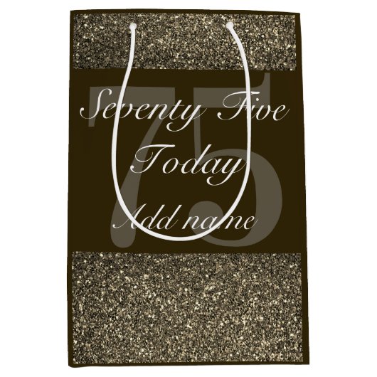 Gepersonaliseerde speciale verjaardagscadeau tas 7 medium cadeauzakje (Voorkant)