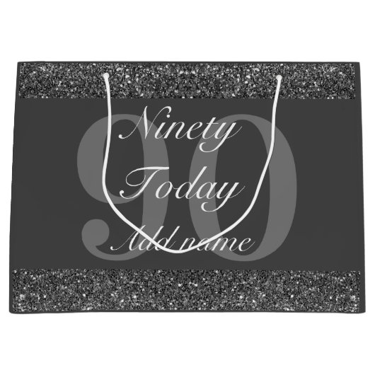 Gepersonaliseerde speciale verjaardagscadeau tas 9 groot cadeauzakje (Voorkant)