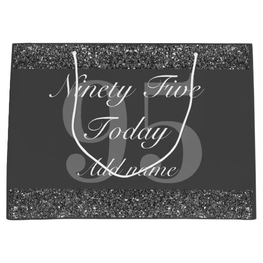 Gepersonaliseerde speciale verjaardagscadeau tas 9 groot cadeauzakje (Voorkant)