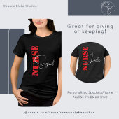 Gepersonaliseerde Specialty/Naam Verpleegkundige T Tri-Blend Shirt