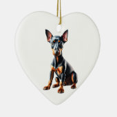 Gepersonaliseerde Speelgoed Manchester Terrier Pup Keramisch Ornament (Rechts)