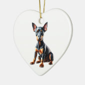 Gepersonaliseerde Speelgoed Manchester Terrier Pup Keramisch Ornament (Links)