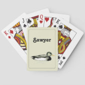 Gepersonaliseerde speelkaarten Mallard Duck (Achterkant)