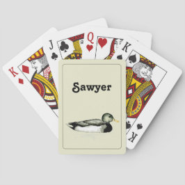 Gepersonaliseerde speelkaarten Mallard Duck