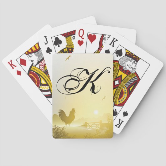 Gepersonaliseerde speelkaarten Sunny Morning Boerd (Achterkant)