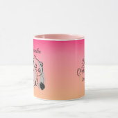 Gepersonaliseerde speelse kat met garen mok (Midden)