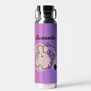 Gepersonaliseerde speelse kat met garen waterfles