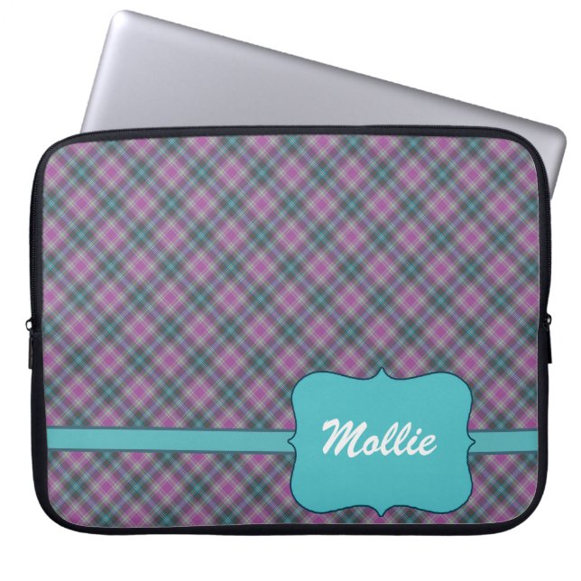 Gepersonaliseerde spelden voor dames van 15-inch l laptop sleeve (Voorkant)