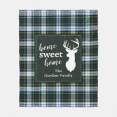Gepersonaliseerde speldenliefhebber Tartan Clan Go Fleece Deken (Voorkant)