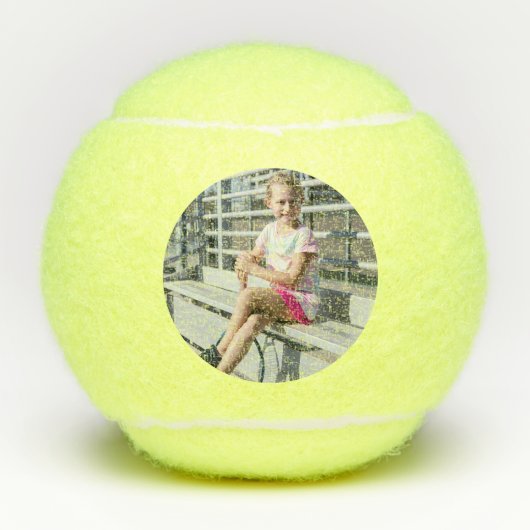 Gepersonaliseerde speler Foto Tennisballen (Voorkant)