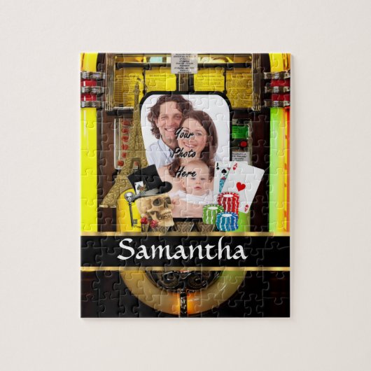 Gepersonaliseerde speler legpuzzel (Verticaal)