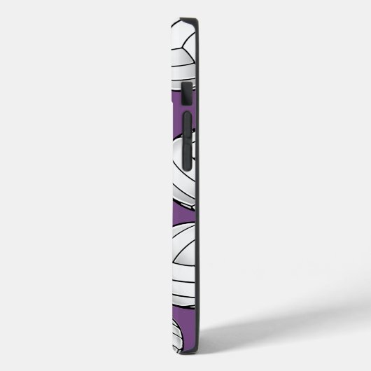 Gepersonaliseerde Speler Naam Volleybal Paarse Case-Mate iPhone Case (Achterkant / Links)