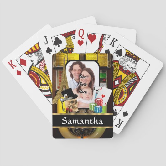 Gepersonaliseerde speler pokerkaarten (Achterkant)