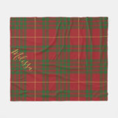 Gepersonaliseerde spelregel voor MacTavish Tartan Fleece Deken (Voorkant (Horizontaal))
