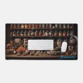 Gepersonaliseerde Spice Shop Counter Desk Mat (Keyboard & Muis)