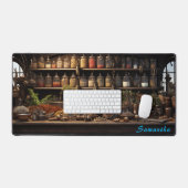 Gepersonaliseerde Spice Shop Counter Desk Mat (Keyboard & Muis)