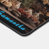 Gepersonaliseerde Spice Shop Counter Desk Mat (Hoek)