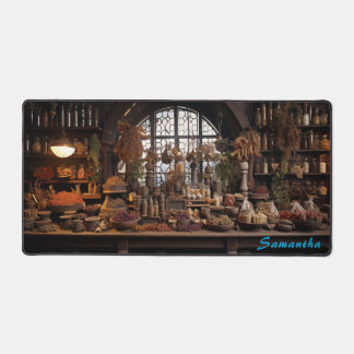 Gepersonaliseerde Spice Shop Counter Desk Mat