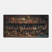 Gepersonaliseerde Spice Shop Counter Desk Mat (Voorkant)