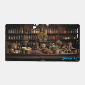 Gepersonaliseerde Spice Shop Counter Desk Mat