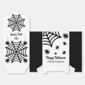 Gepersonaliseerde Spiderweb Halloween Bedankdoosjes (Ongevouwen)